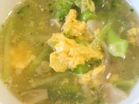ブロッコリーと溶き卵の中華スープ